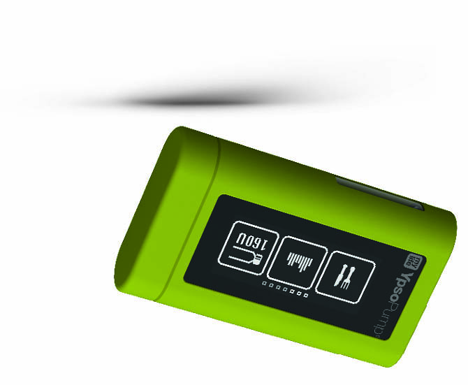 ypsopump housse silicone verte avec clip membres abd