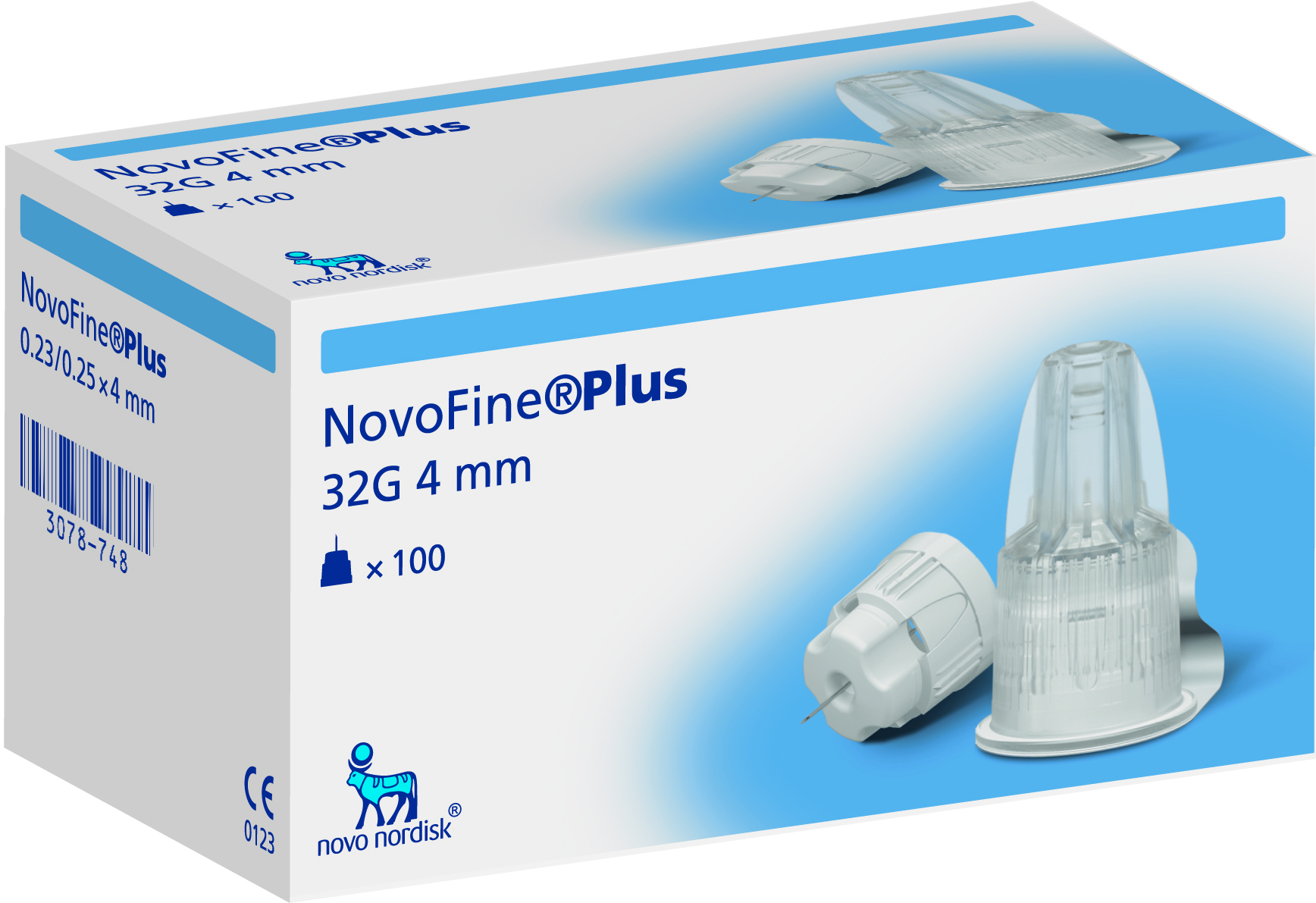 NOVOFINE PLUS 4 MM 100 PIECES diabete.be