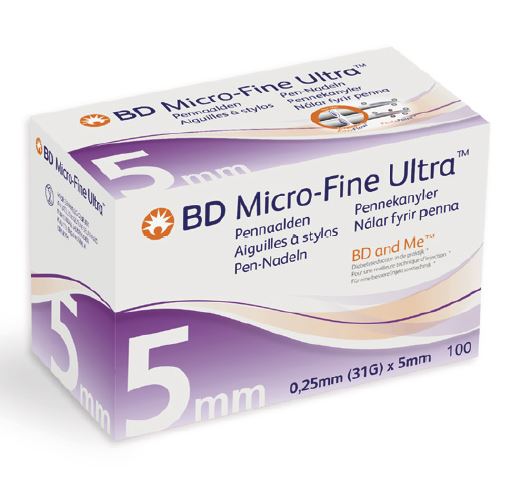 bd micro-fine 5 mm 100 pieces